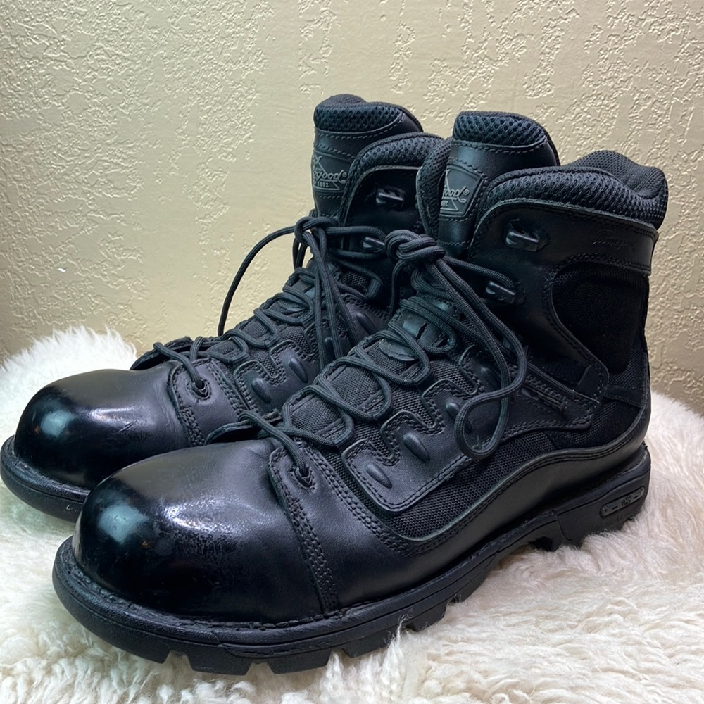 Thorogood Mens Tactical Waterproof Black Boots